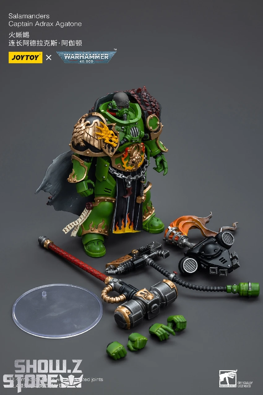 JoyToy Source 1/18 Warhammer 40K Salamanders Captain Adrax Agaton 2 JoyToy Source 1/18 Warhammer 40K Salamanders Captain Adrax Agaton - Image 2