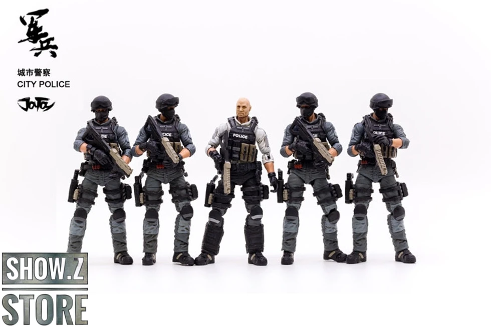 JoyToy Source 1/18 City Police Riot Team Set Of 5 3 JoyToy Source 1/18 City Police Riot Team Set Of 5 - Image 3
