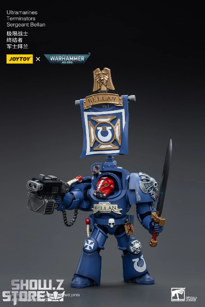 JoyToy Source 1/18 Warhammer 40K Ultramarines Terminators Sergeant Bellan 10 JoyToy Source 1/18 Warhammer 40K Ultramarines Terminators Sergeant Bellan - Image 10