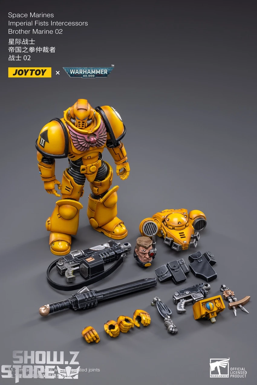 JoyToy Source 1/18 Warhammer 40K Imperial Fists Intercessors Brother Marine 02 7 JoyToy Source 1/18 Warhammer 40K Imperial Fists Intercessors Brother Marine 02 - Image 7