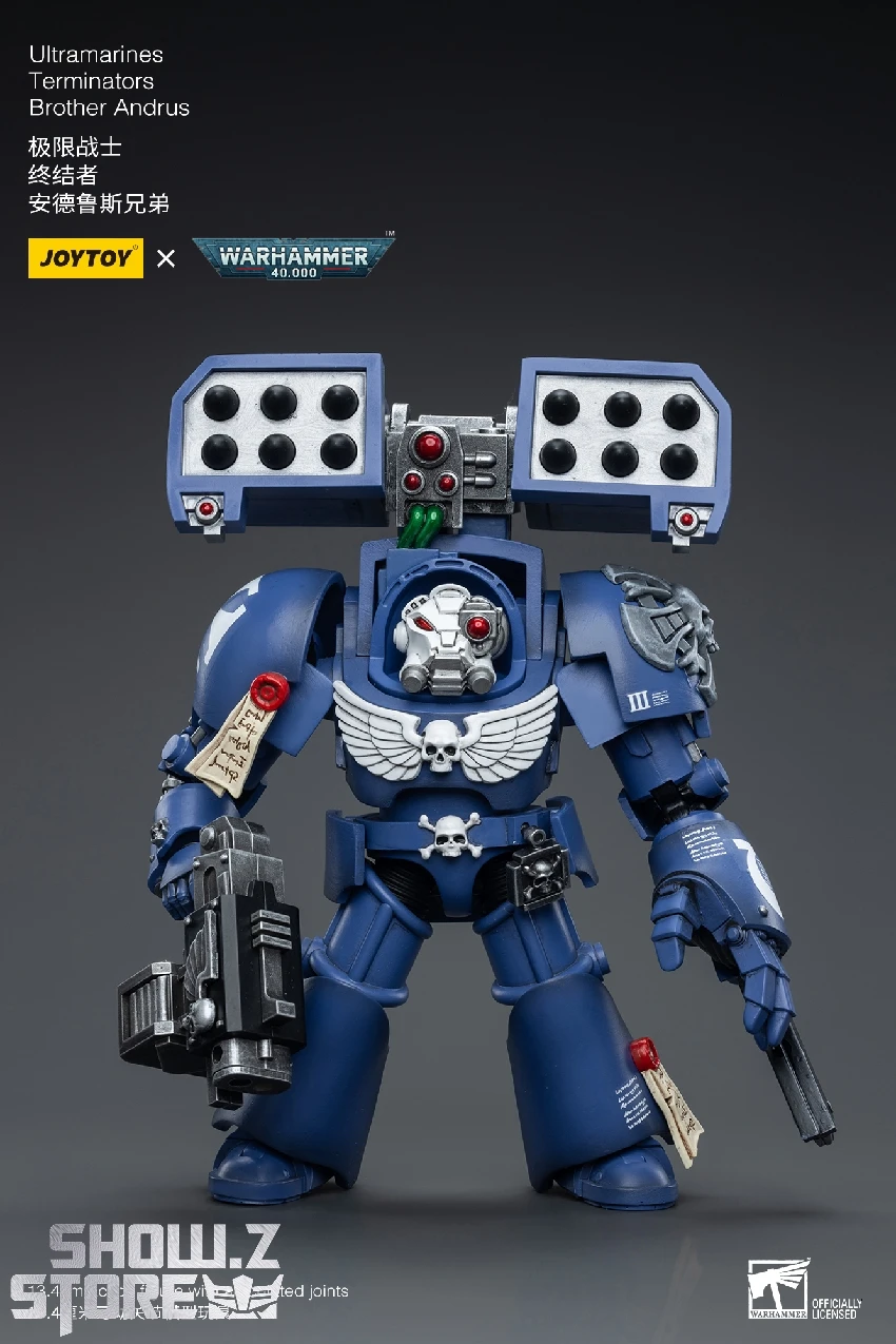 JoyToy Source 1/18 Warhammer 40K Ultramarines Terminators Brother Andrus 4 JoyToy Source 1/18 Warhammer 40K Ultramarines Terminators Brother Andrus - Image 4