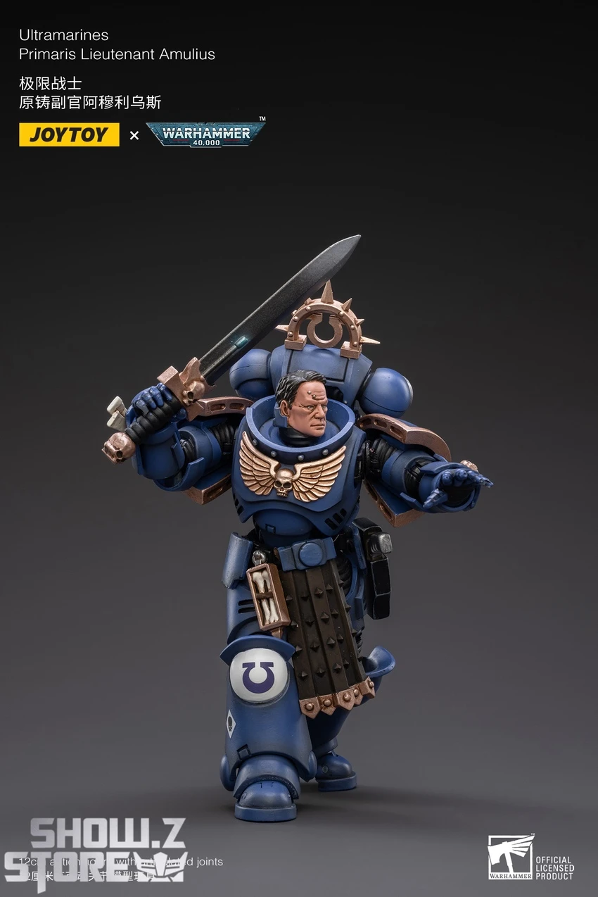JoyToy Source 1/18 Warhammer 40K Space Ultramarines Primaris Lieutenant Amulius 8 JoyToy Source 1/18 Warhammer 40K Space Ultramarines Primaris Lieutenant Amulius - Image 8