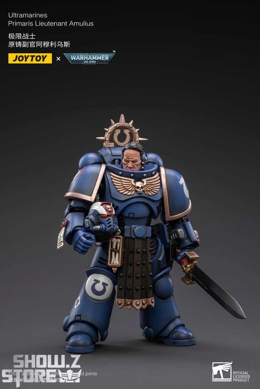 JoyToy Source 1/18 Warhammer 40K Space Ultramarines Primaris Lieutenant Amulius 5 JoyToy Source 1/18 Warhammer 40K Space Ultramarines Primaris Lieutenant Amulius - Image 5
