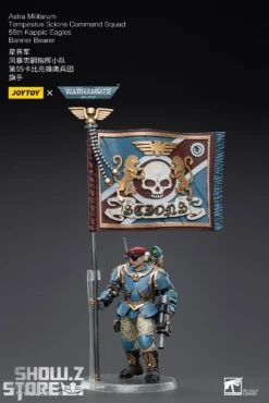 JoyToy Source 1/18 Warhammer 40K Astra Militarum Tempestus Scions Command Squad 55th Kappic Eagles Banner Bearer -Show.Z Toys Deals Store 14d9e10fed