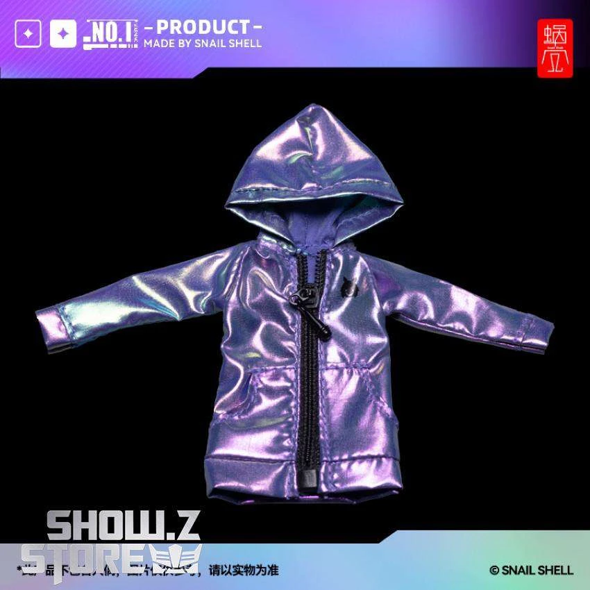 Snail Shell Dazzling Blue & Purple Cloth Coat For 1/10 & 1/12 Mecha Girl 1 Snail Shell Dazzling Blue & Purple Cloth Coat For 1/10 & 1/12 Mecha Girl