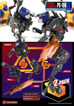 Perfect Effect PE PC-19B Perfect Combiner Black Gorira Upgrade Set 2-Pack 13 Perfect Effect PE PC-19B Perfect Combiner Black Gorira Upgrade Set 2-Pack -Show.Z Toys Deals Store 16e0be1c71