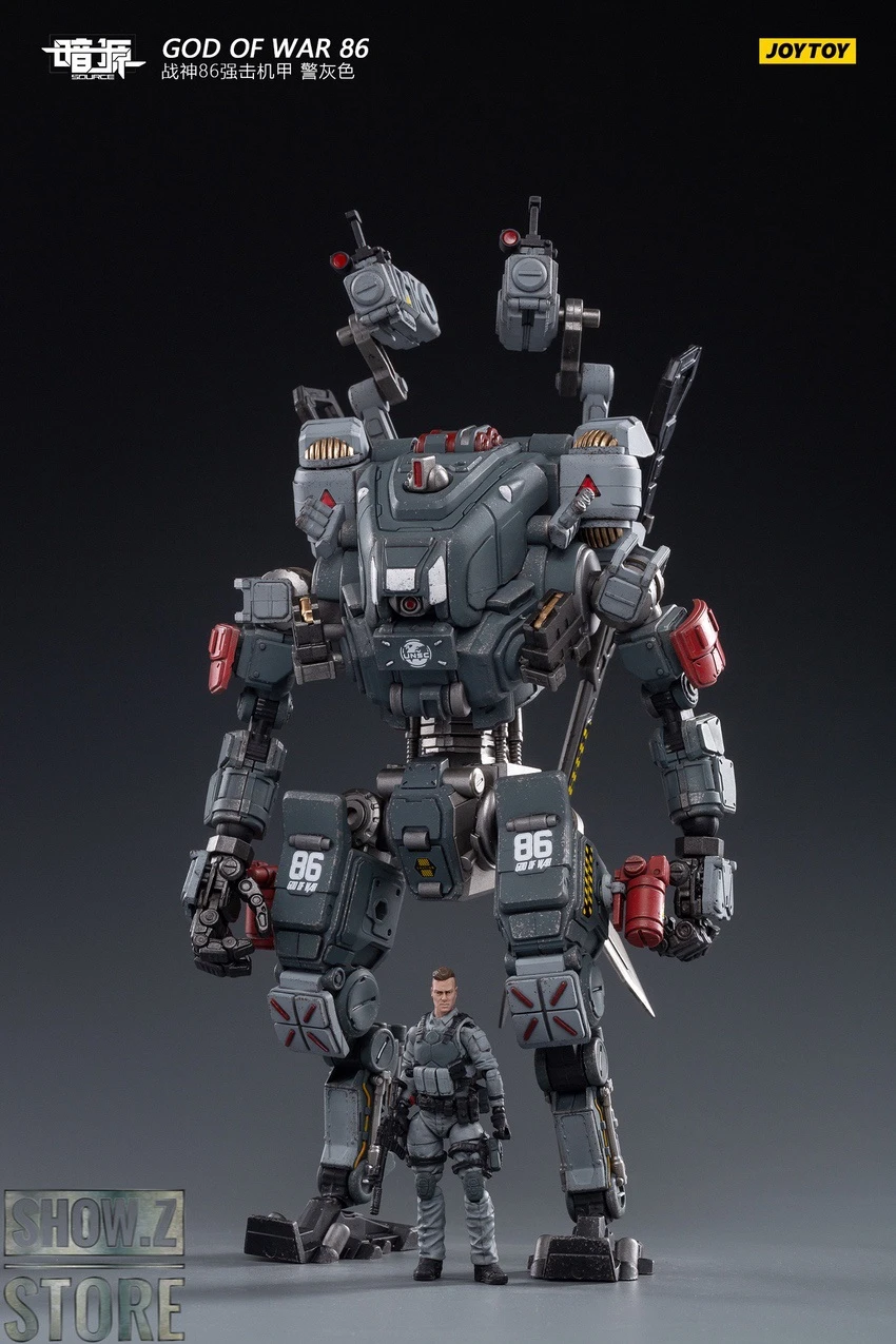 JoyToy Source 1/24 God Of War 86 Mecha W/ Pilot Grey Version 3 JoyToy Source 1/24 God Of War 86 Mecha W/ Pilot Grey Version - Image 3