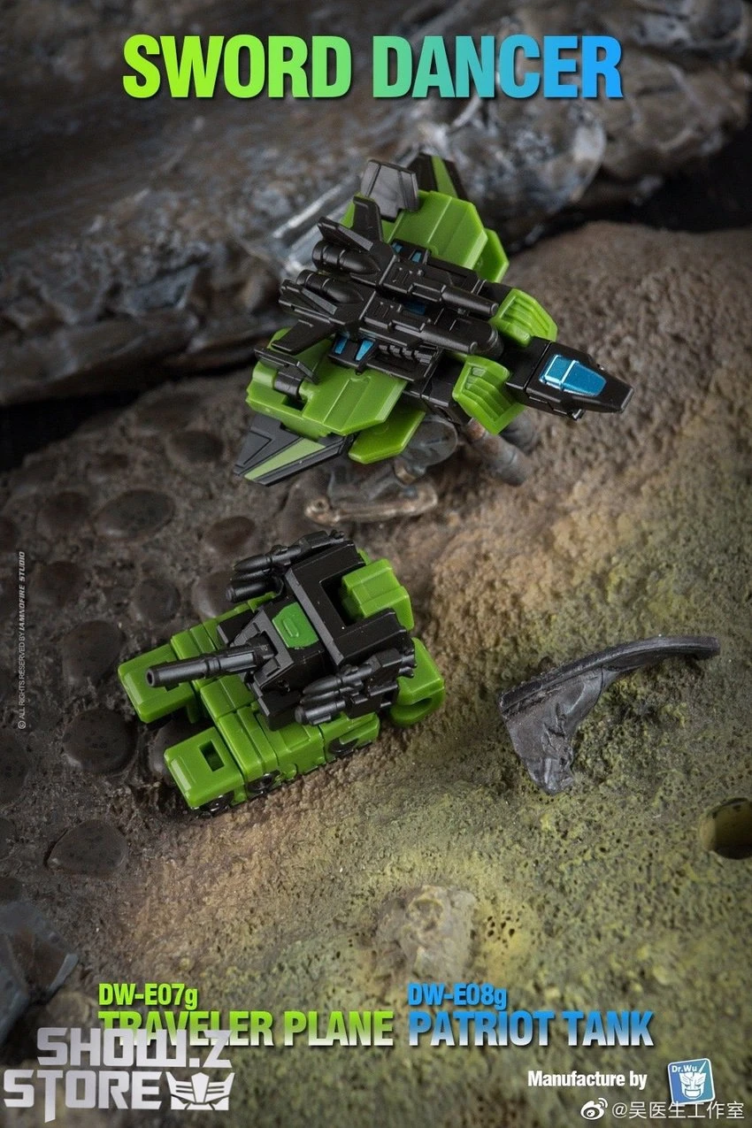 Dr.Wu Sword Dancer Slamdance DW-E07G Traveler Plane Raindance & DW-E08G Patriot Tank Grandslam Set Of 2 Green Version 9 Dr.Wu Sword Dancer Slamdance DW-E07G Traveler Plane Raindance & DW-E08G Patriot Tank Grandslam Set Of 2 Green Version - Image 9