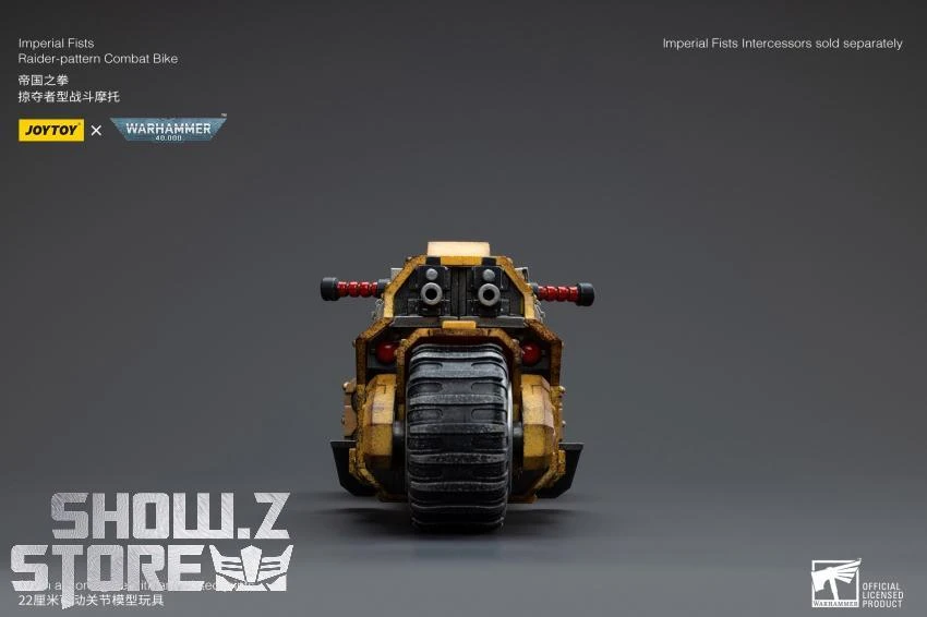 JoyToy Source 1/18 Warhammer 40K Imperial Fists Raider Pattern Combat Bike 4 JoyToy Source 1/18 Warhammer 40K Imperial Fists Raider Pattern Combat Bike - Image 4