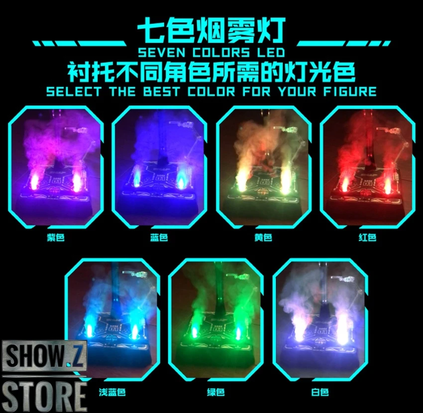 SNAP Remote Smoke Display Stand W/ LED Gold Version 4 SNAP Remote Smoke Display Stand W/ LED Gold Version - Image 4