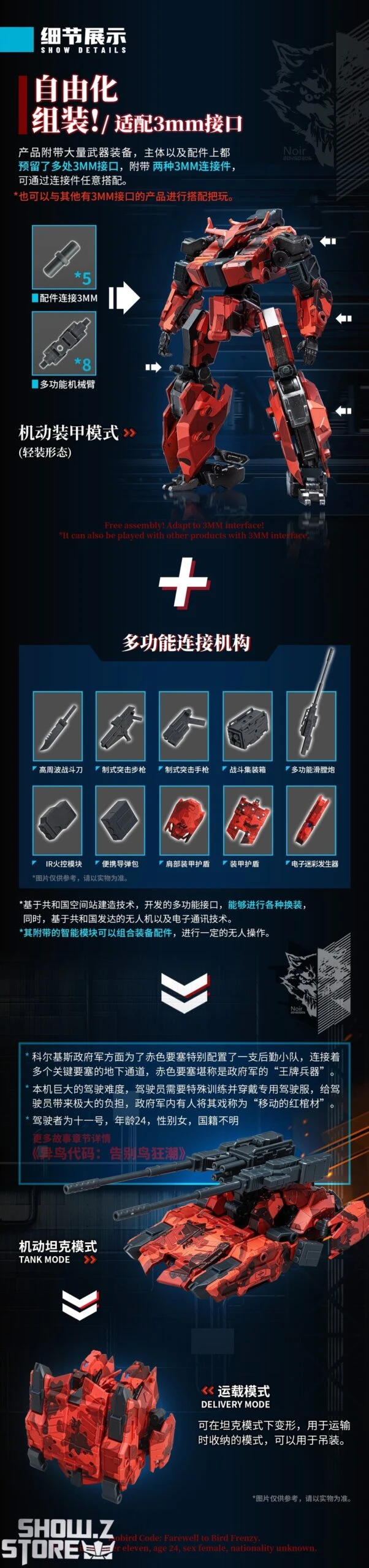 Big Firebird & Bird/Binary BV-02R Red Jakcal W/ Alloy Frame 19 Big Firebird & Bird/Binary BV-02R Red Jakcal W/ Alloy Frame - Image 19