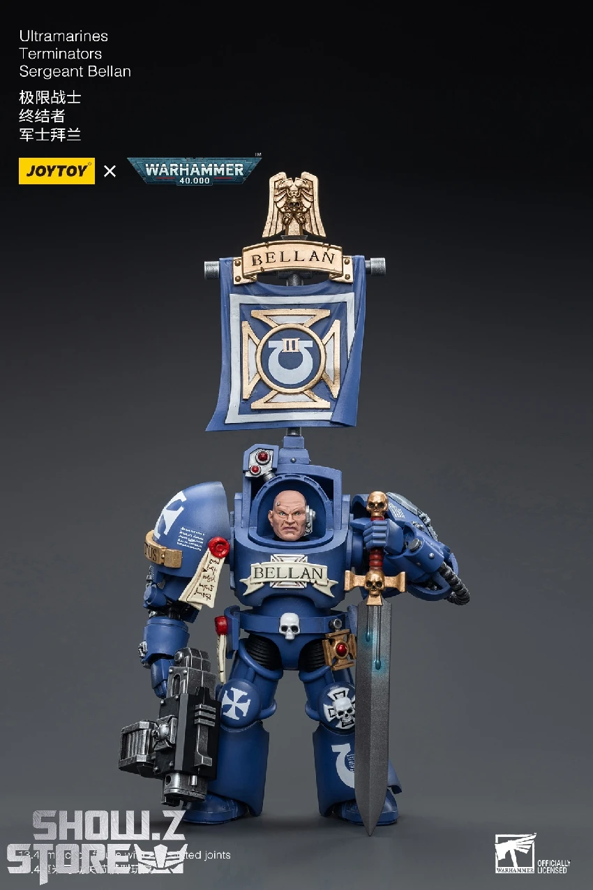 JoyToy Source 1/18 Warhammer 40K Ultramarines Terminators Sergeant Bellan 8 JoyToy Source 1/18 Warhammer 40K Ultramarines Terminators Sergeant Bellan - Image 8