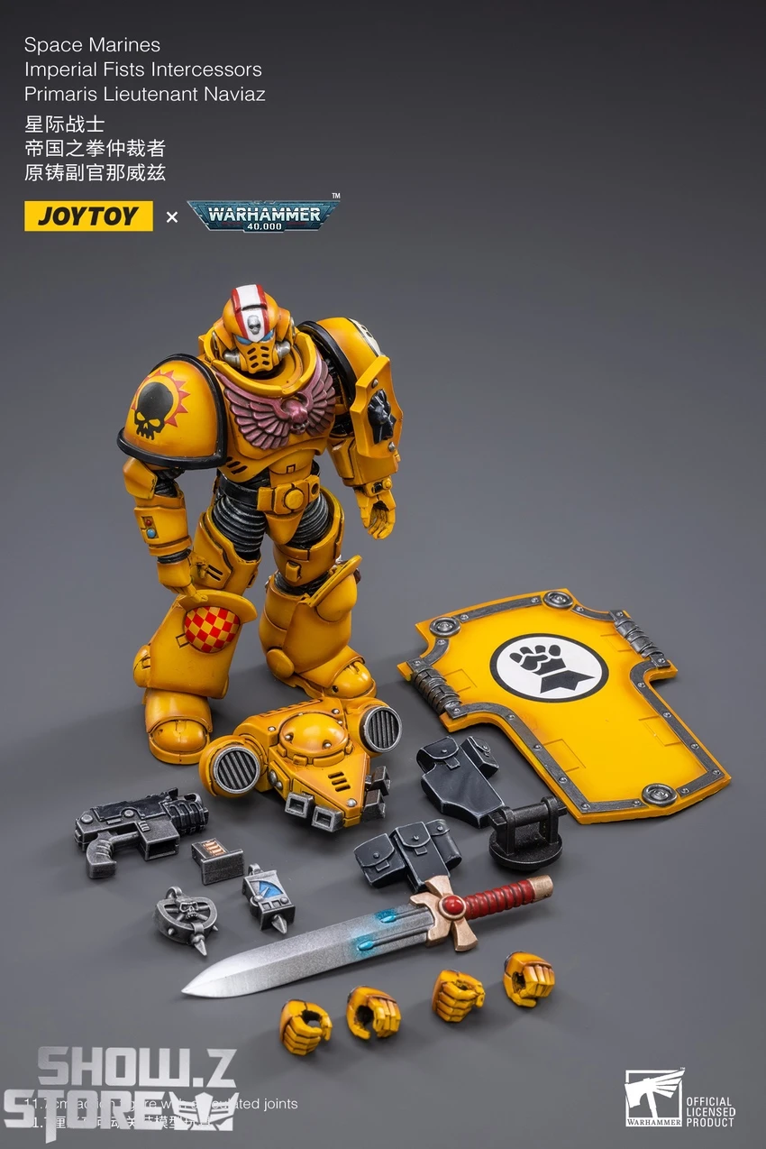 JoyToy Source 1/18 Warhammer 40K Imperial Fists Intercessors Primaris Lieutenant Naviaz 5 JoyToy Source 1/18 Warhammer 40K Imperial Fists Intercessors Primaris Lieutenant Naviaz - Image 5