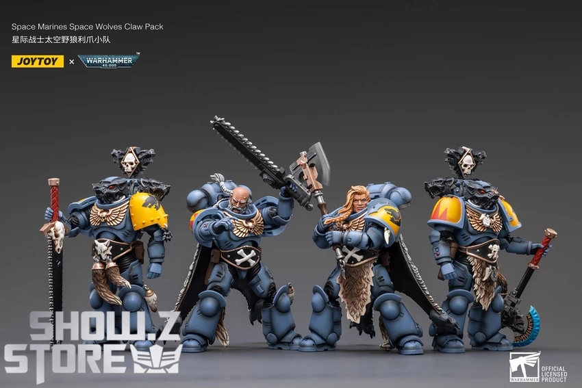 JoyToy Source 1/18 Warhammer 40K Space Wolves Claw Pack Set Of 4 4 JoyToy Source 1/18 Warhammer 40K Space Wolves Claw Pack Set Of 4 - Image 4