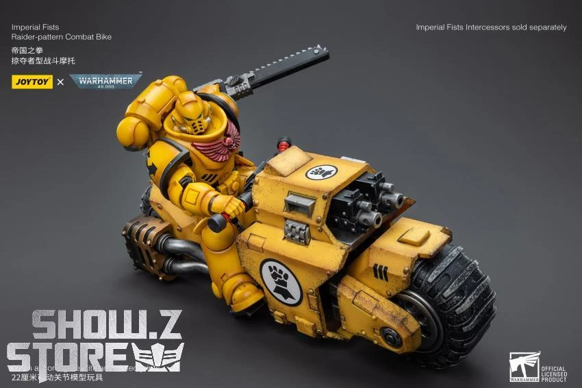 JoyToy Source 1/18 Warhammer 40K Imperial Fists Raider Pattern Combat Bike 11 JoyToy Source 1/18 Warhammer 40K Imperial Fists Raider Pattern Combat Bike - Image 11