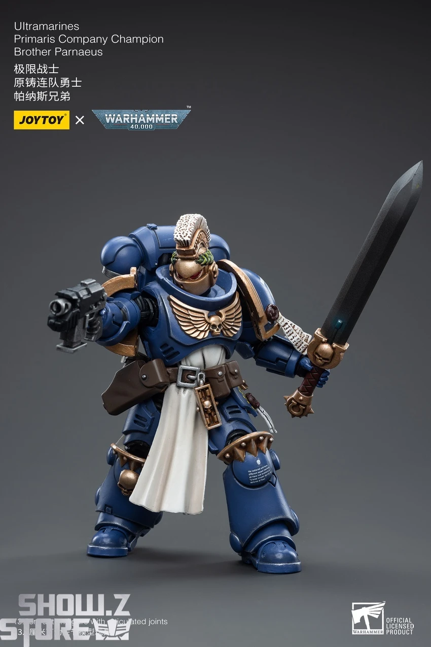 JoyToy Source 1/18 Warhammer 40K Ultramarines Primaris Company Champion Brother Parnaeus 6 JoyToy Source 1/18 Warhammer 40K Ultramarines Primaris Company Champion Brother Parnaeus - Image 6