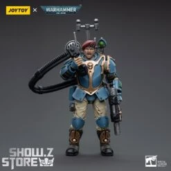 JoyToy Source 1/18 Warhammer 40K Astra Militarum Tempestus Scions Command Squad 55th Kappic Eagles Vox Operator