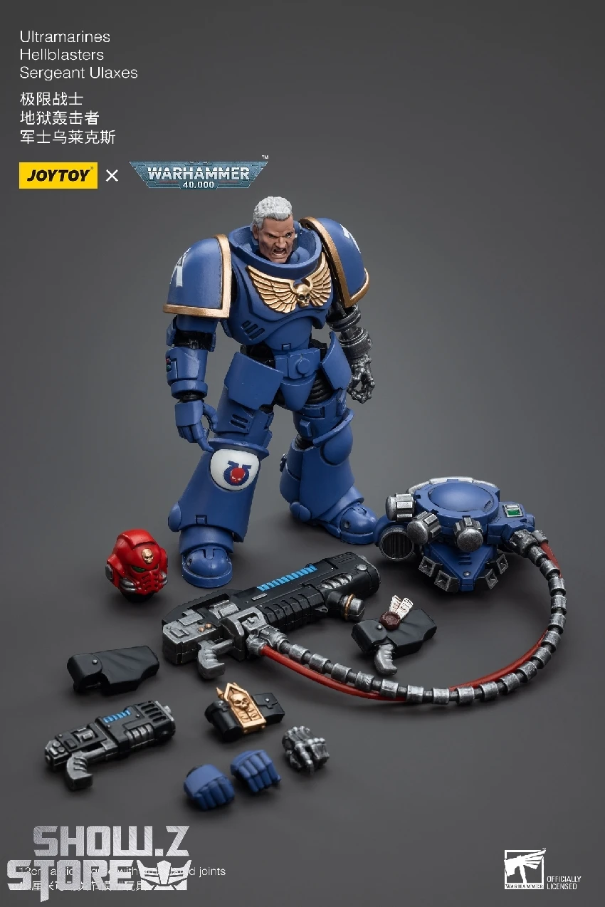 JoyToy Source 1/18 Warhammer 40K Ultramarines Hellblasters Sergeant Ulaxes 9 JoyToy Source 1/18 Warhammer 40K Ultramarines Hellblasters Sergeant Ulaxes - Image 9