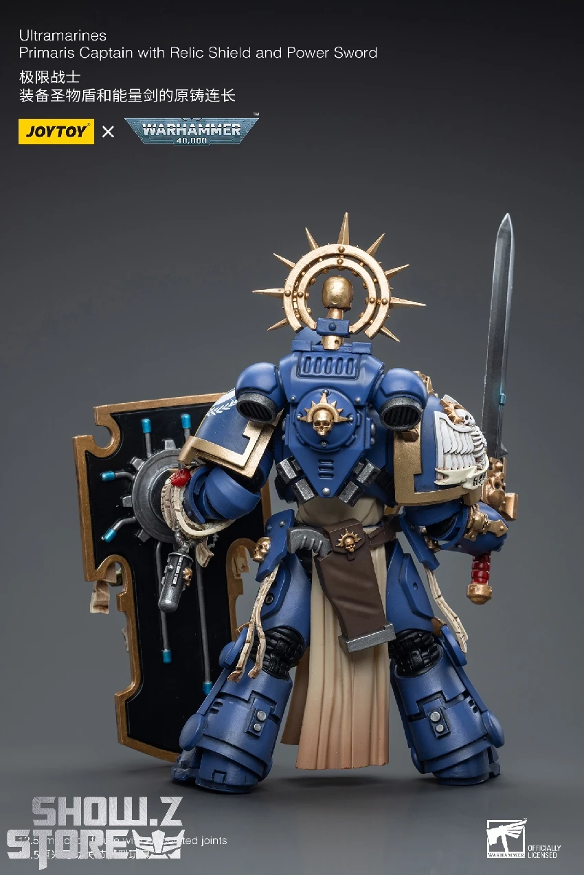 JoyToy Source 1/18 Warhammer 40K Ultramarines Primaris Captain With Relic Shield And Power Sword 6 JoyToy Source 1/18 Warhammer 40K Ultramarines Primaris Captain With Relic Shield And Power Sword - Image 6