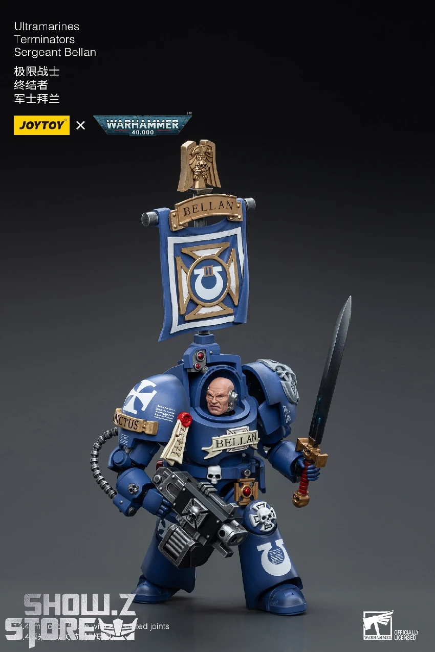 JoyToy Source 1/18 Warhammer 40K Ultramarines Terminators Sergeant Bellan 2 JoyToy Source 1/18 Warhammer 40K Ultramarines Terminators Sergeant Bellan - Image 2