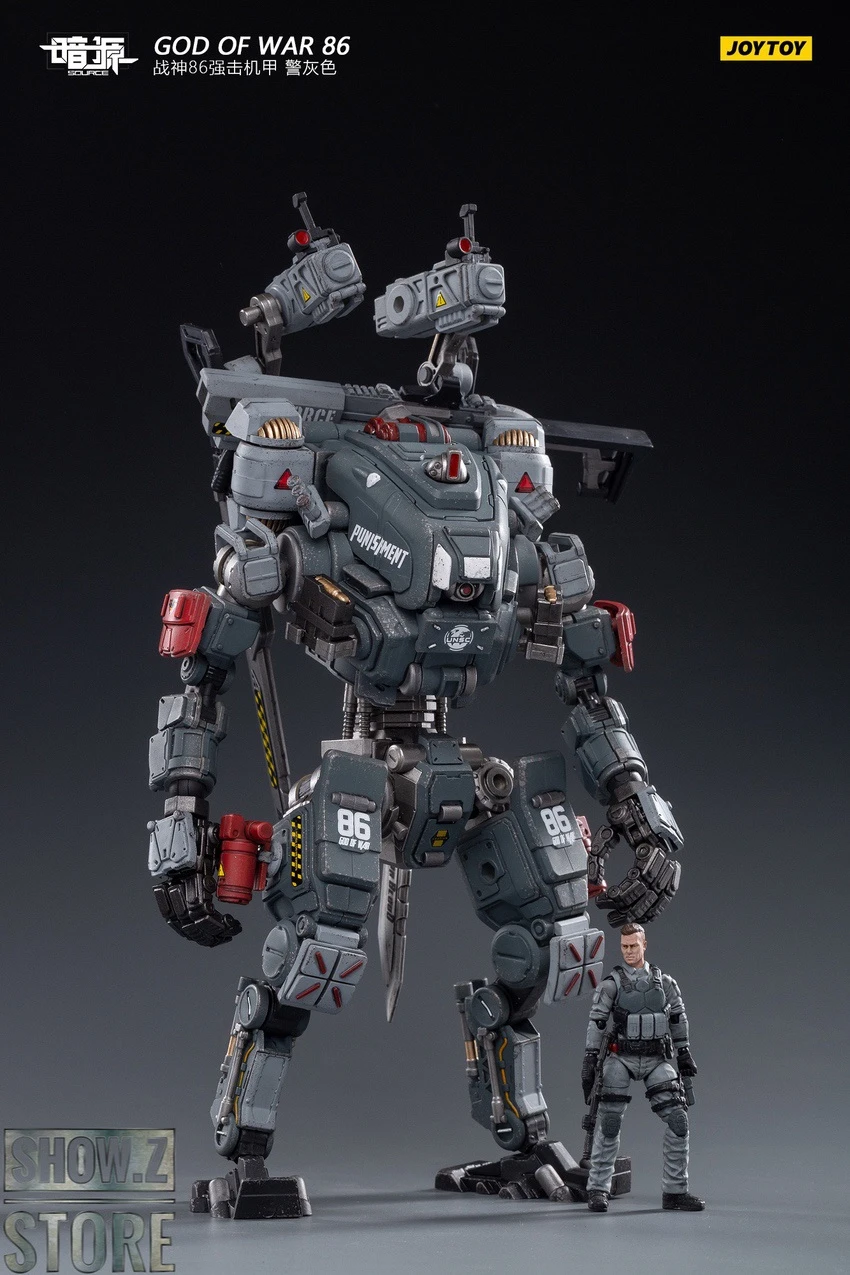 JoyToy Source 1/24 God Of War 86 Mecha W/ Pilot Grey Version 7 JoyToy Source 1/24 God Of War 86 Mecha W/ Pilot Grey Version - Image 7