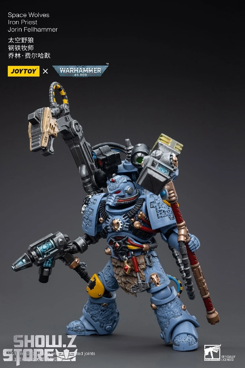JoyToy Source 1/18 Warhammer 40k Space Wolves Iron Priest Jorin Fellhammer 8 JoyToy Source 1/18 Warhammer 40k Space Wolves Iron Priest Jorin Fellhammer - Image 8