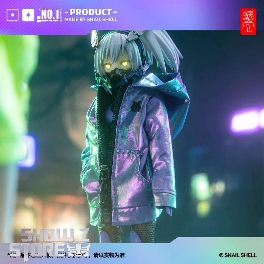 Snail Shell Dazzling Blue & Purple Cloth Coat For 1/10 & 1/12 Mecha Girl 4 Snail Shell Dazzling Blue & Purple Cloth Coat For 1/10 & 1/12 Mecha Girl - Image 4
