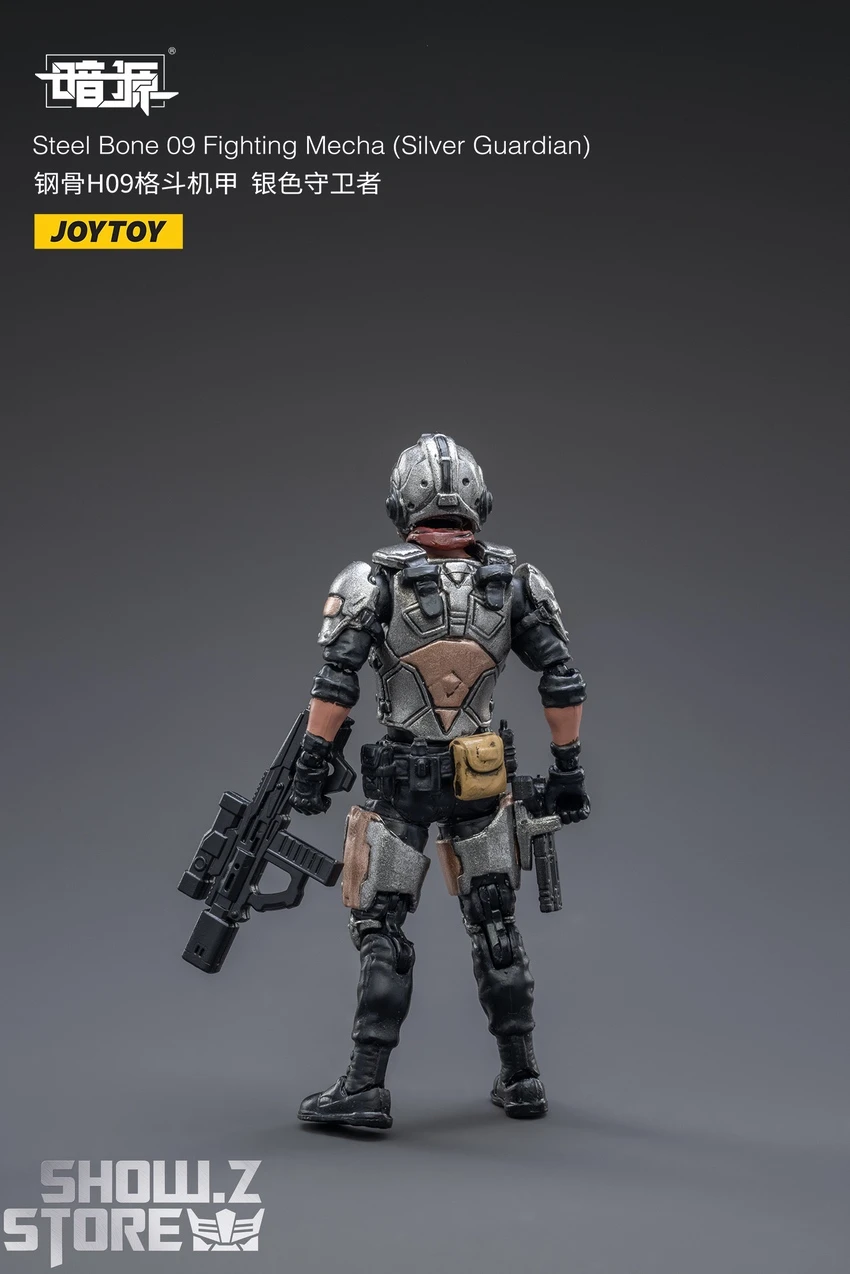 JoyToy Source 1/25 Steel Bone Fighting Mecha 09 Silver Guardian W/ Pilot 13 JoyToy Source 1/25 Steel Bone Fighting Mecha 09 Silver Guardian W/ Pilot - Image 13