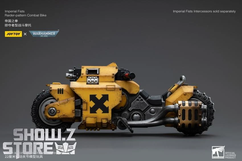 JoyToy Source 1/18 Warhammer 40K Imperial Fists Raider Pattern Combat Bike 2 JoyToy Source 1/18 Warhammer 40K Imperial Fists Raider Pattern Combat Bike - Image 2