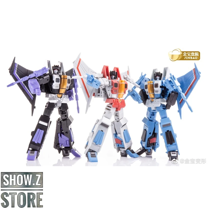 Jinbao DF-06 Air Craft: Battlers Starscream, Skywarp & Thundercracker Set Of 3 1 Jinbao DF-06 Air Craft: Battlers Starscream, Skywarp & Thundercracker Set Of 3