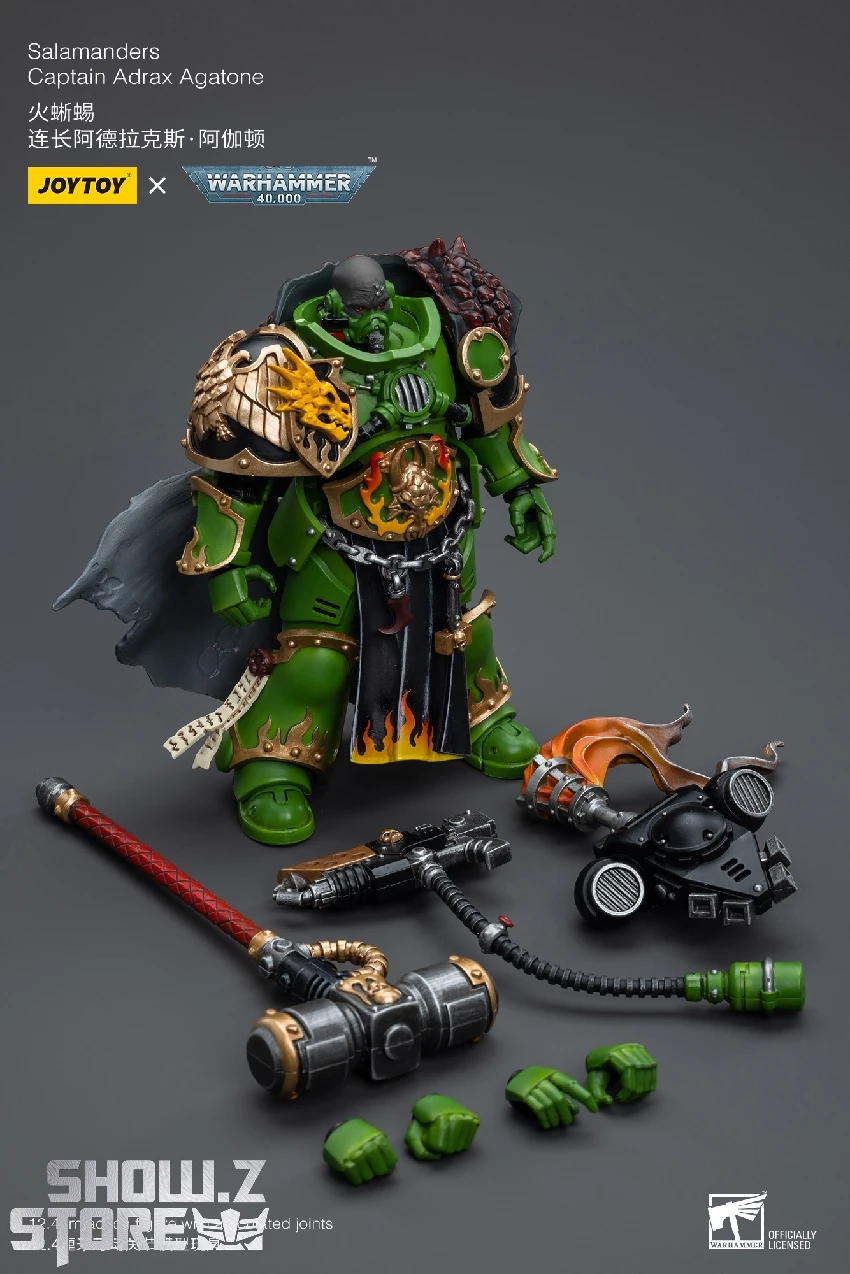 JoyToy Source 1/18 Warhammer 40K Salamanders Captain Adrax Agaton 3 JoyToy Source 1/18 Warhammer 40K Salamanders Captain Adrax Agaton - Image 3