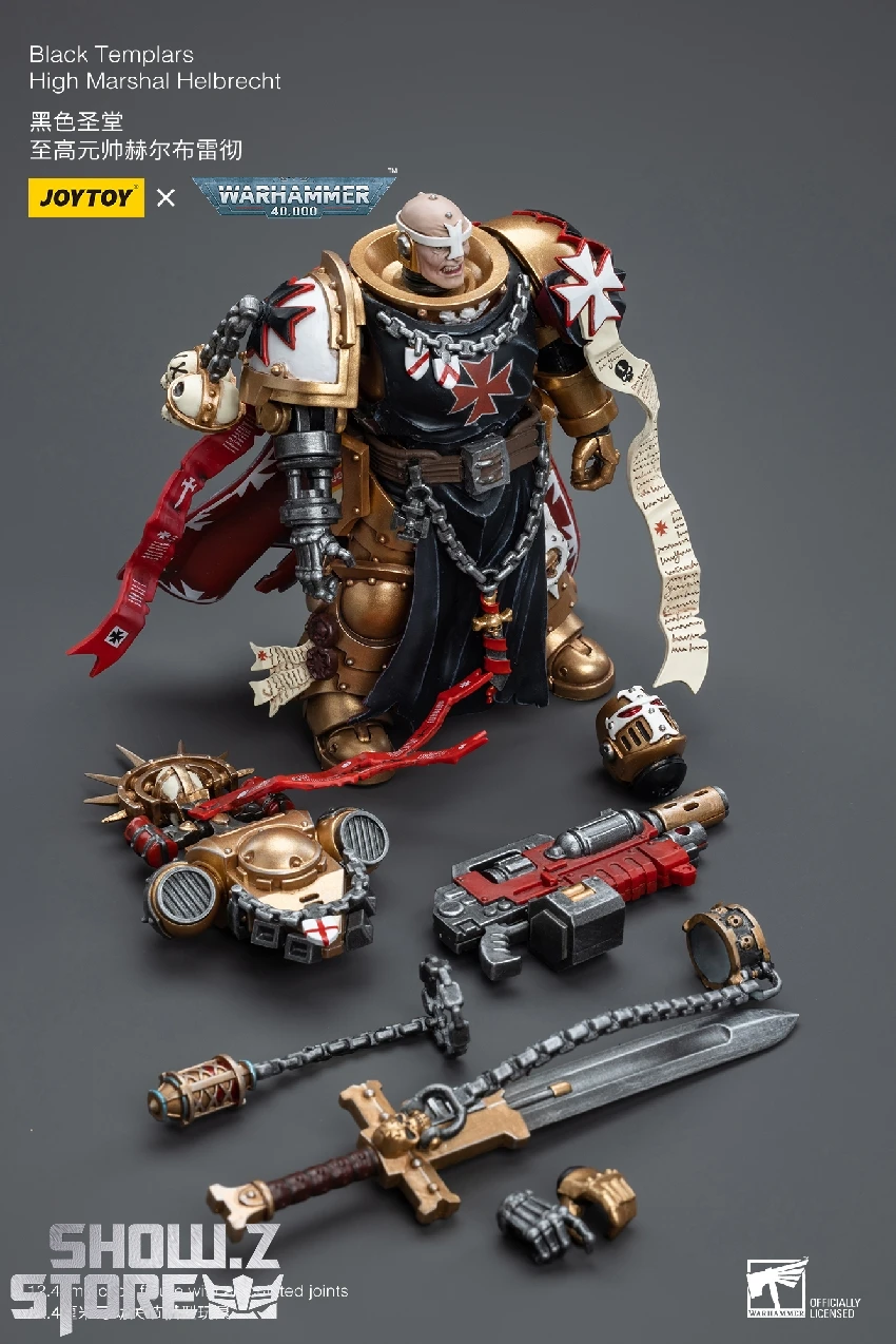 JoyToy Source 1/18 Warhammer 40K Black Templars High Marshal Helbrecht 9 JoyToy Source 1/18 Warhammer 40K Black Templars High Marshal Helbrecht - Image 9