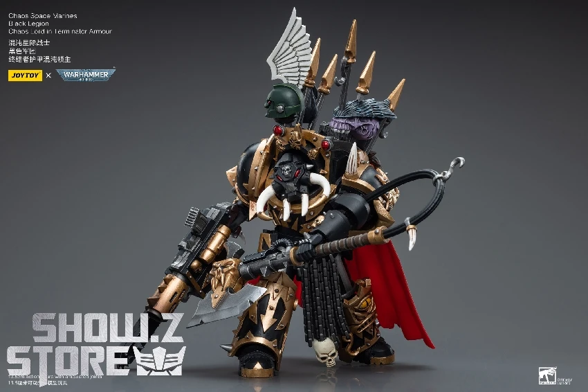 JoyToy Source 1/18 Warhammer 40K Chaos Space Marines Black Legion Chaos Lord In Terminator Armour 5 JoyToy Source 1/18 Warhammer 40K Chaos Space Marines Black Legion Chaos Lord In Terminator Armour - Image 5
