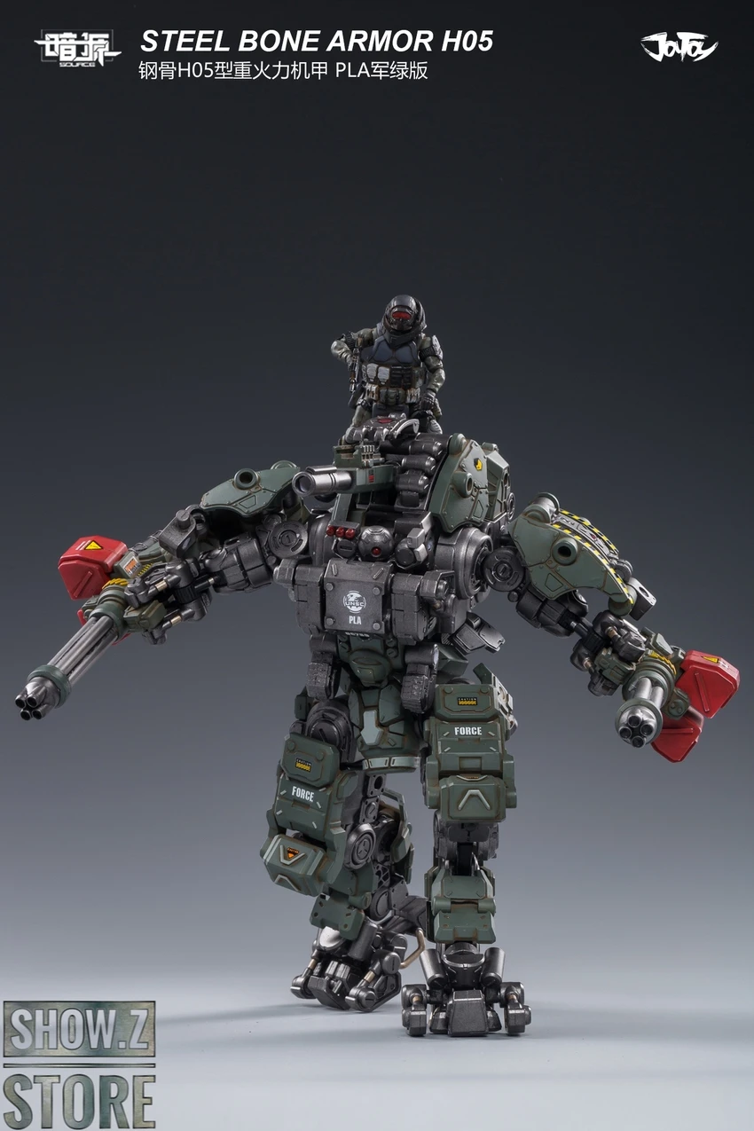 JoyToy Source 1/25 H05 Steel Bone Attack Mecha Military Green Color W/ Pilot 8 JoyToy Source 1/25 H05 Steel Bone Attack Mecha Military Green Color W/ Pilot - Image 8