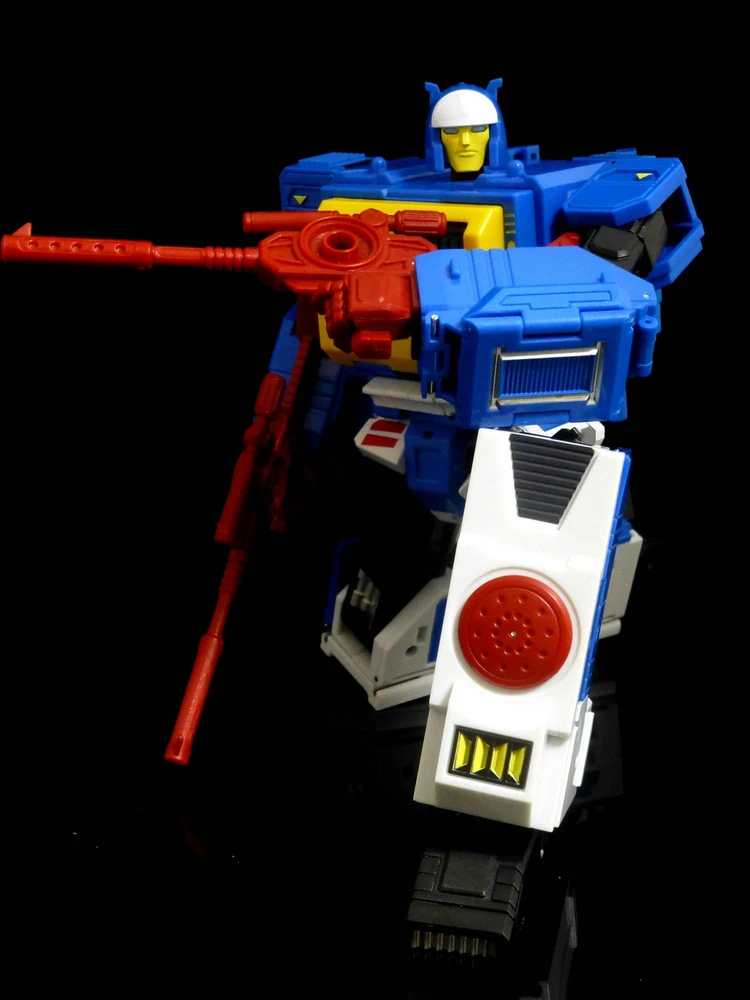 KFC Toys E.A.V.I. Metal Phase 4B Doubledeck Blaster Blue W/ Stinger & Mandy Cassettes 4 KFC Toys E.A.V.I. Metal Phase 4B Doubledeck Blaster Blue W/ Stinger & Mandy Cassettes - Image 4