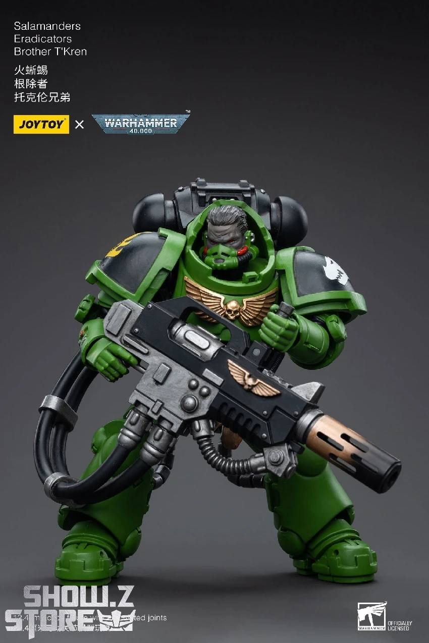 JoyToy Source 1/18 Warhammer 40K Salamanders Eradicators Brother T'Kren 8 JoyToy Source 1/18 Warhammer 40K Salamanders Eradicators Brother T'Kren - Image 8