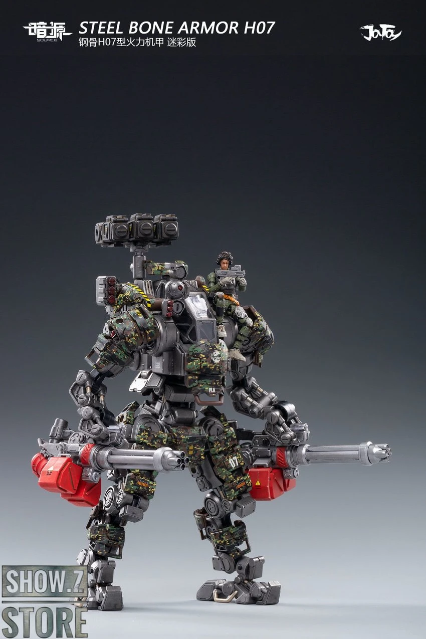 JoyToy Source 1/25 H07 Steel Bone Attack Mecha Jungle Camouflage W/ Pilot 6 JoyToy Source 1/25 H07 Steel Bone Attack Mecha Jungle Camouflage W/ Pilot - Image 6