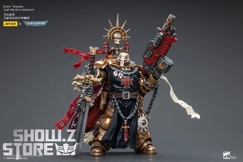 JoyToy Source 1/18 Warhammer 40K Black Templars High Marshal Helbrecht 3 JoyToy Source 1/18 Warhammer 40K Black Templars High Marshal Helbrecht - Image 3