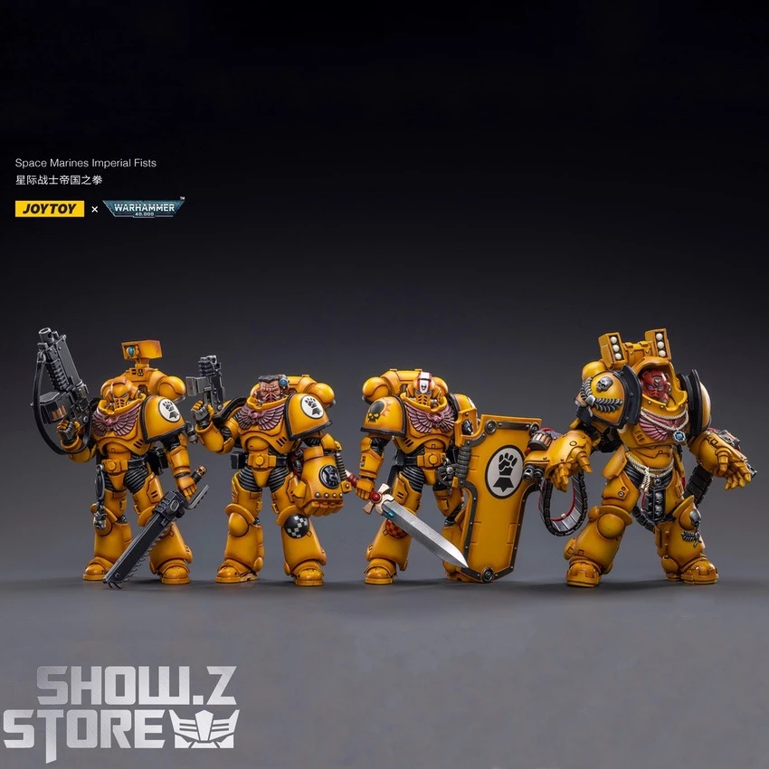 JoyToy Source 1/18 Warhammer 40K Imperial Fists Intercessors Squad Set Of 4 2 JoyToy Source 1/18 Warhammer 40K Imperial Fists Intercessors Squad Set Of 4 - Image 2