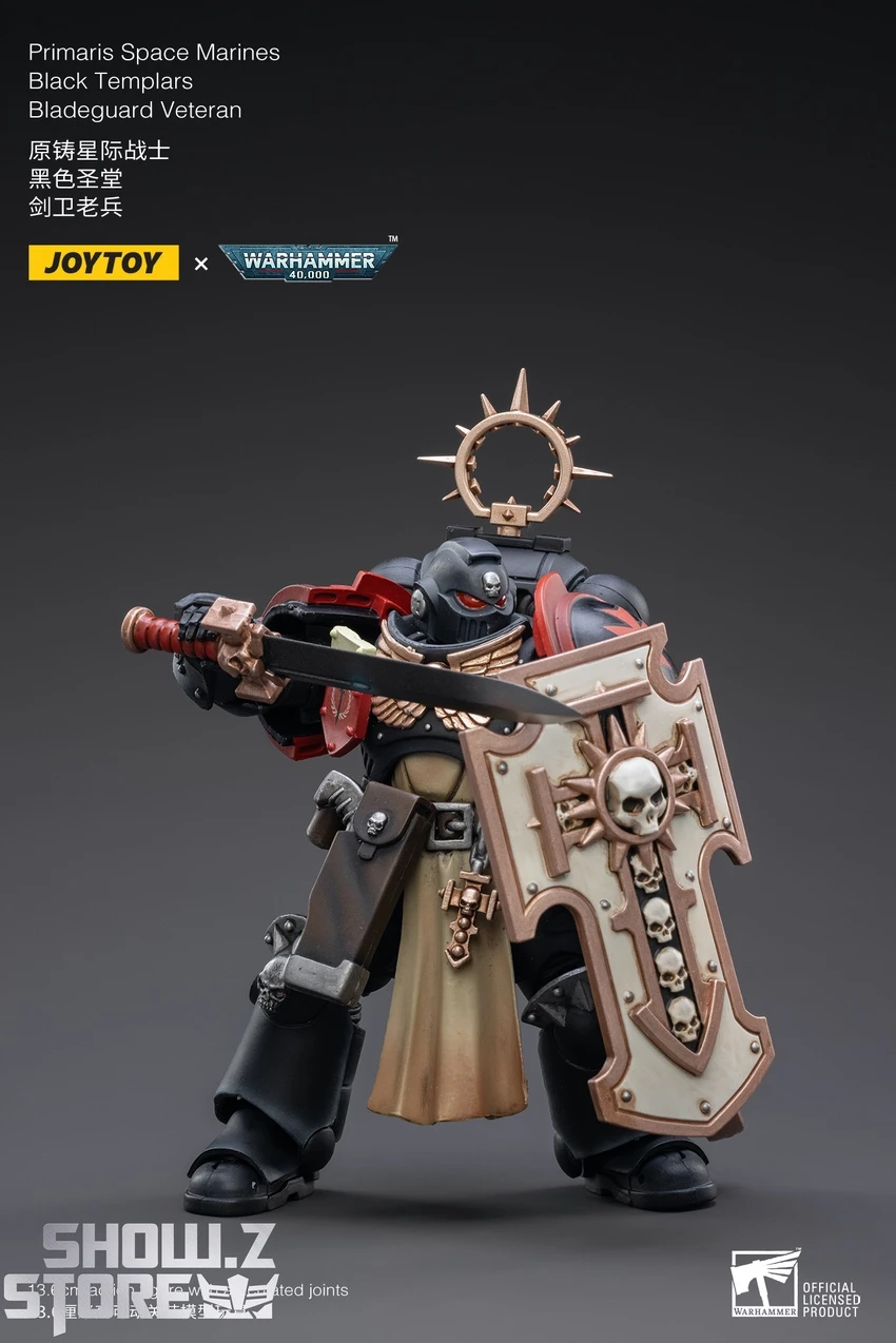 JoyToy Source 1/18 Warhammer 40K Black Templars Bladeguard Veteran 5 JoyToy Source 1/18 Warhammer 40K Black Templars Bladeguard Veteran - Image 5