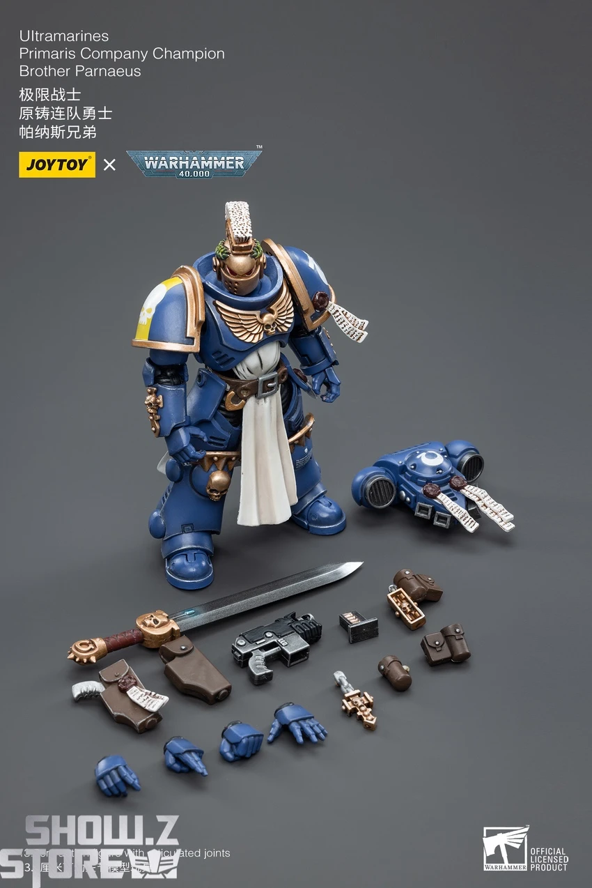 JoyToy Source 1/18 Warhammer 40K Ultramarines Primaris Company Champion Brother Parnaeus 9 JoyToy Source 1/18 Warhammer 40K Ultramarines Primaris Company Champion Brother Parnaeus - Image 9