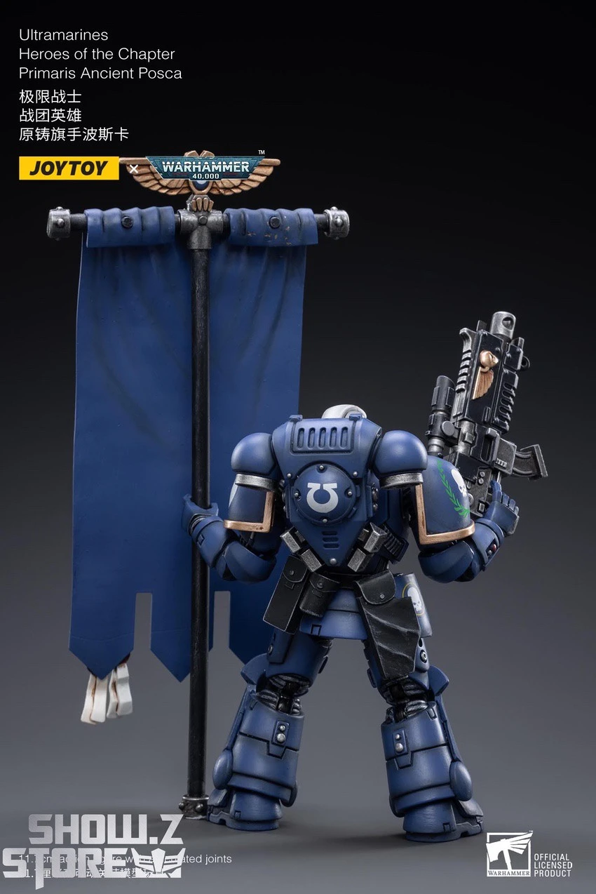 JoyToy Source 1/18 Warhammer 40K Ultramarines Heroes Of The Chapter Primaris Ancient Posca 3 JoyToy Source 1/18 Warhammer 40K Ultramarines Heroes Of The Chapter Primaris Ancient Posca - Image 3