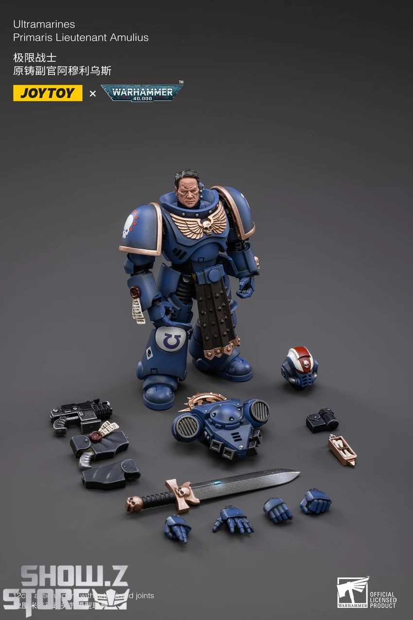 JoyToy Source 1/18 Warhammer 40K Space Ultramarines Primaris Lieutenant Amulius 4 JoyToy Source 1/18 Warhammer 40K Space Ultramarines Primaris Lieutenant Amulius - Image 4