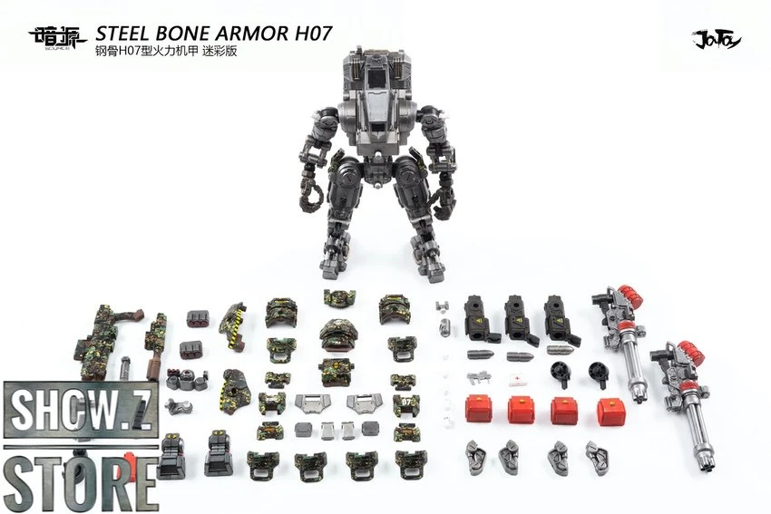 JoyToy Source 1/25 H07 Steel Bone Attack Mecha Jungle Camouflage W/ Pilot 17 JoyToy Source 1/25 H07 Steel Bone Attack Mecha Jungle Camouflage W/ Pilot - Image 17