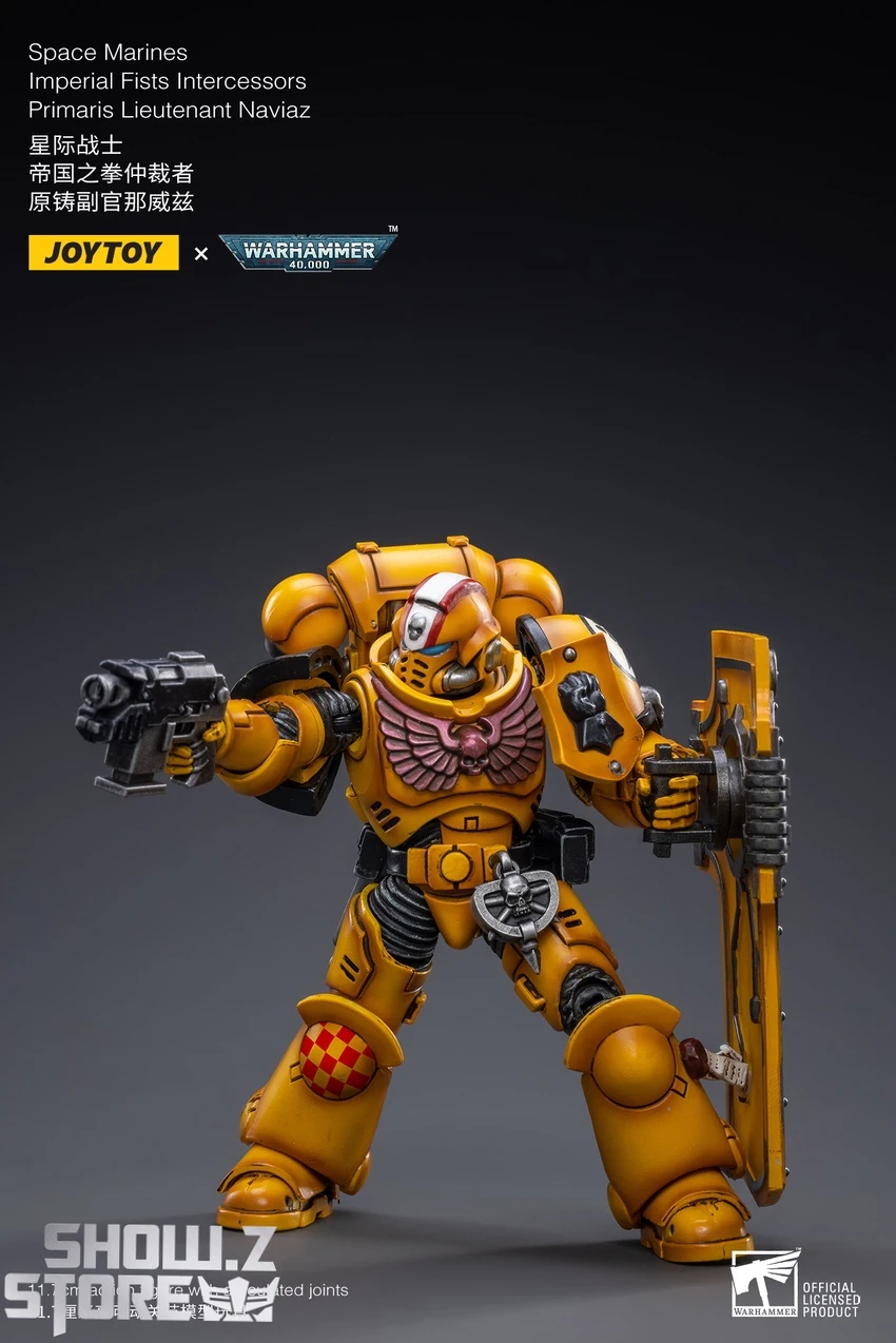 JoyToy Source 1/18 Warhammer 40K Imperial Fists Intercessors Primaris Lieutenant Naviaz 4 JoyToy Source 1/18 Warhammer 40K Imperial Fists Intercessors Primaris Lieutenant Naviaz - Image 4