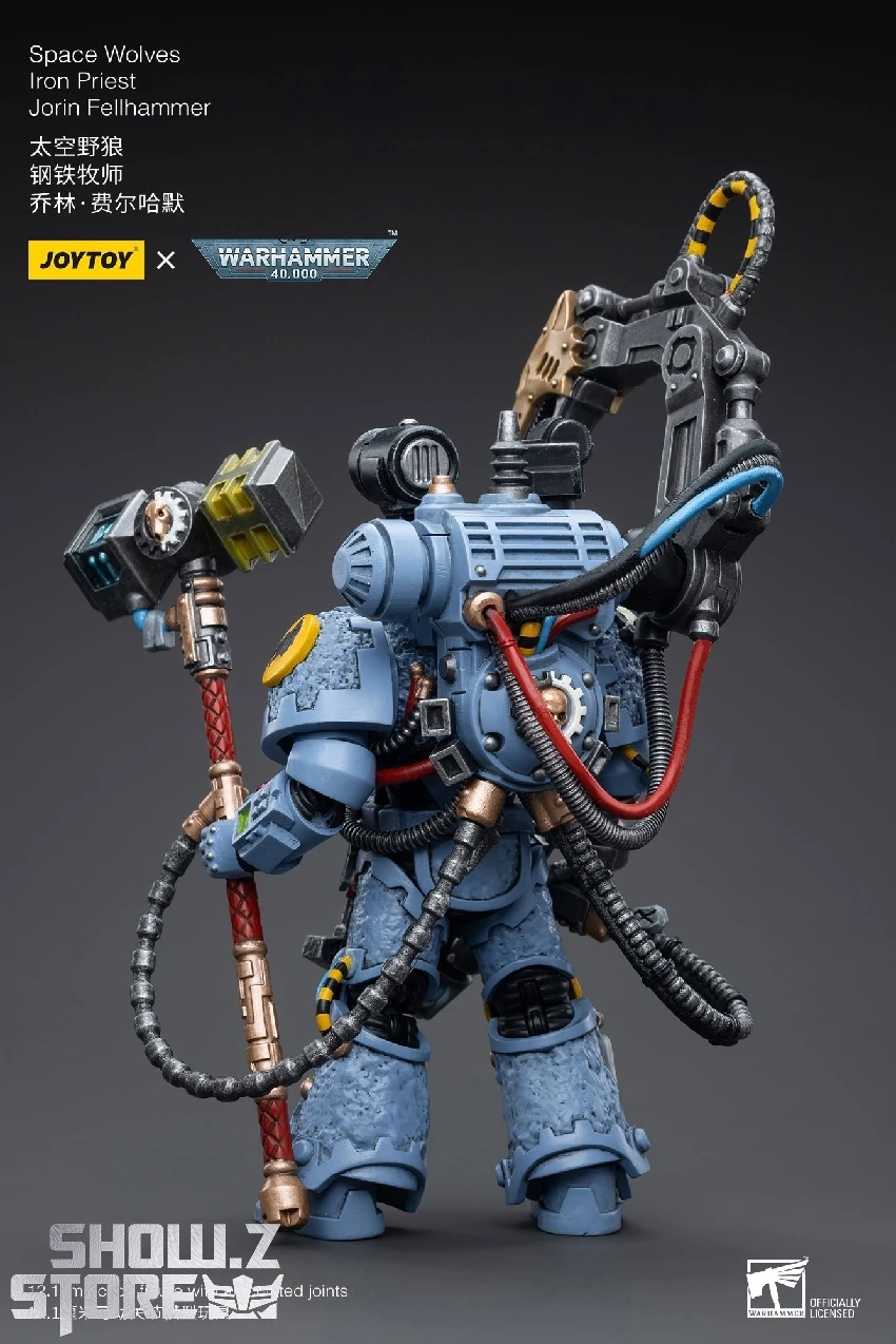 JoyToy Source 1/18 Warhammer 40k Space Wolves Iron Priest Jorin Fellhammer 2 JoyToy Source 1/18 Warhammer 40k Space Wolves Iron Priest Jorin Fellhammer - Image 2