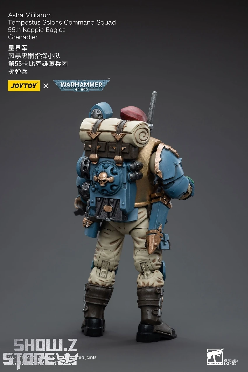 JoyToy Source 1/18 Warhammer 40K Astra Militarum Tempestus Scions Command Squad 55th Kappic Eagles Grenadier 6 JoyToy Source 1/18 Warhammer 40K Astra Militarum Tempestus Scions Command Squad 55th Kappic Eagles Grenadier - Image 6