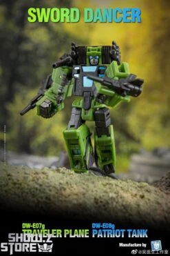 Dr.Wu Sword Dancer Slamdance DW-E07G Traveler Plane Raindance & DW-E08G Patriot Tank Grandslam Set Of 2 Green Version 11 Dr.Wu Sword Dancer Slamdance DW-E07G Traveler Plane Raindance & DW-E08G Patriot Tank Grandslam Set Of 2 Green Version -Show.Z Toys Deals Store 6c5a222cd6