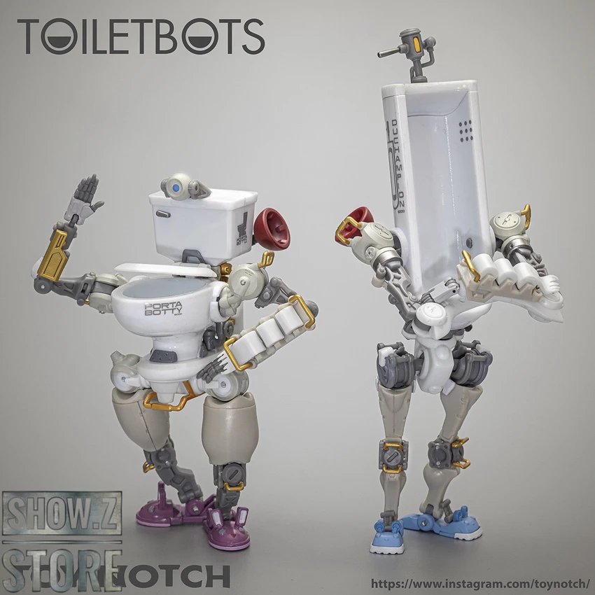 Toy Notch Fun Connection FC-01 Toiletbots Set Of 2 2 Toy Notch Fun Connection FC-01 Toiletbots Set Of 2 - Image 2