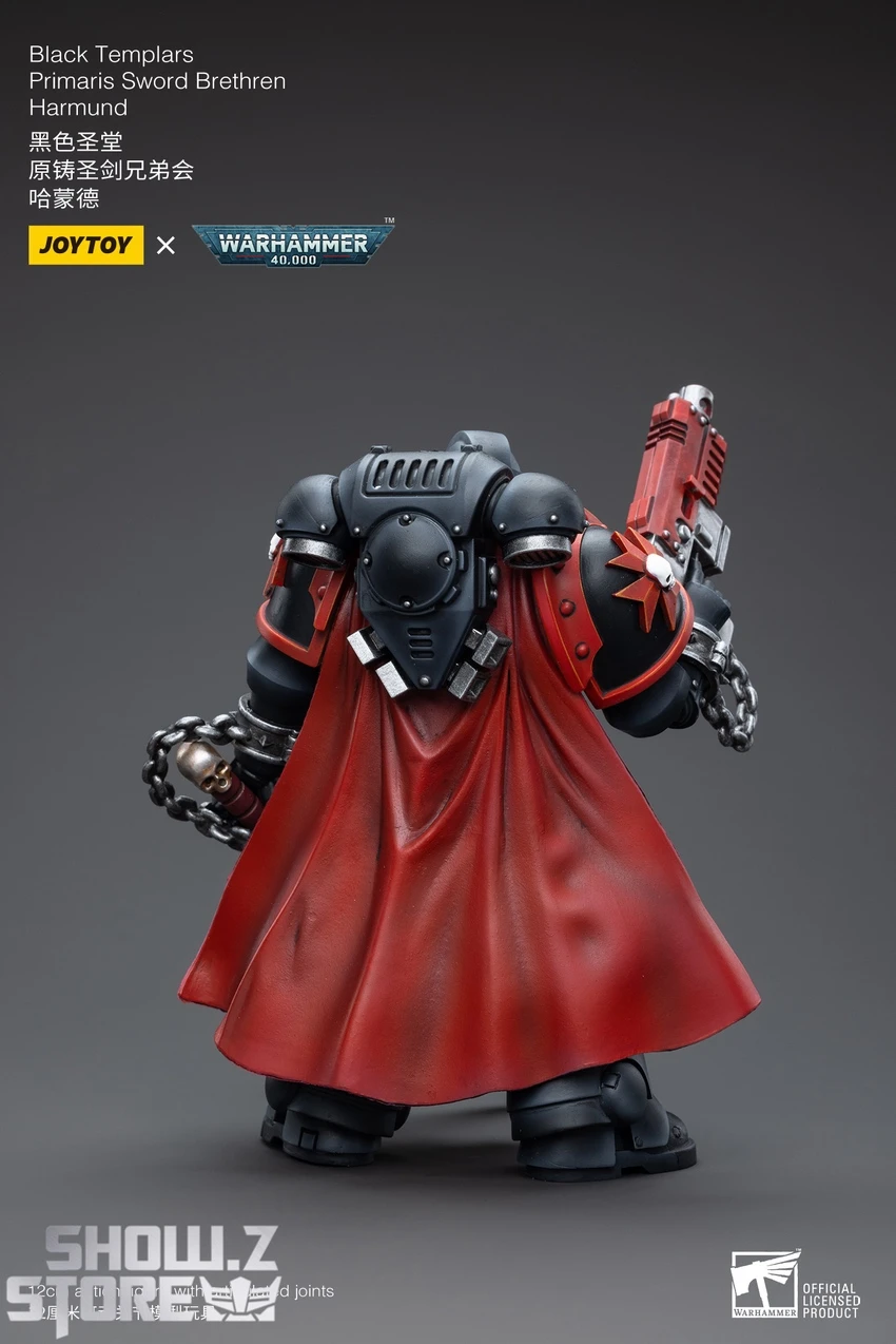 JoyToy Source 1/18 Warhammer 40K Black Templars Primaris Sword Brethren Harmund 4 JoyToy Source 1/18 Warhammer 40K Black Templars Primaris Sword Brethren Harmund - Image 4